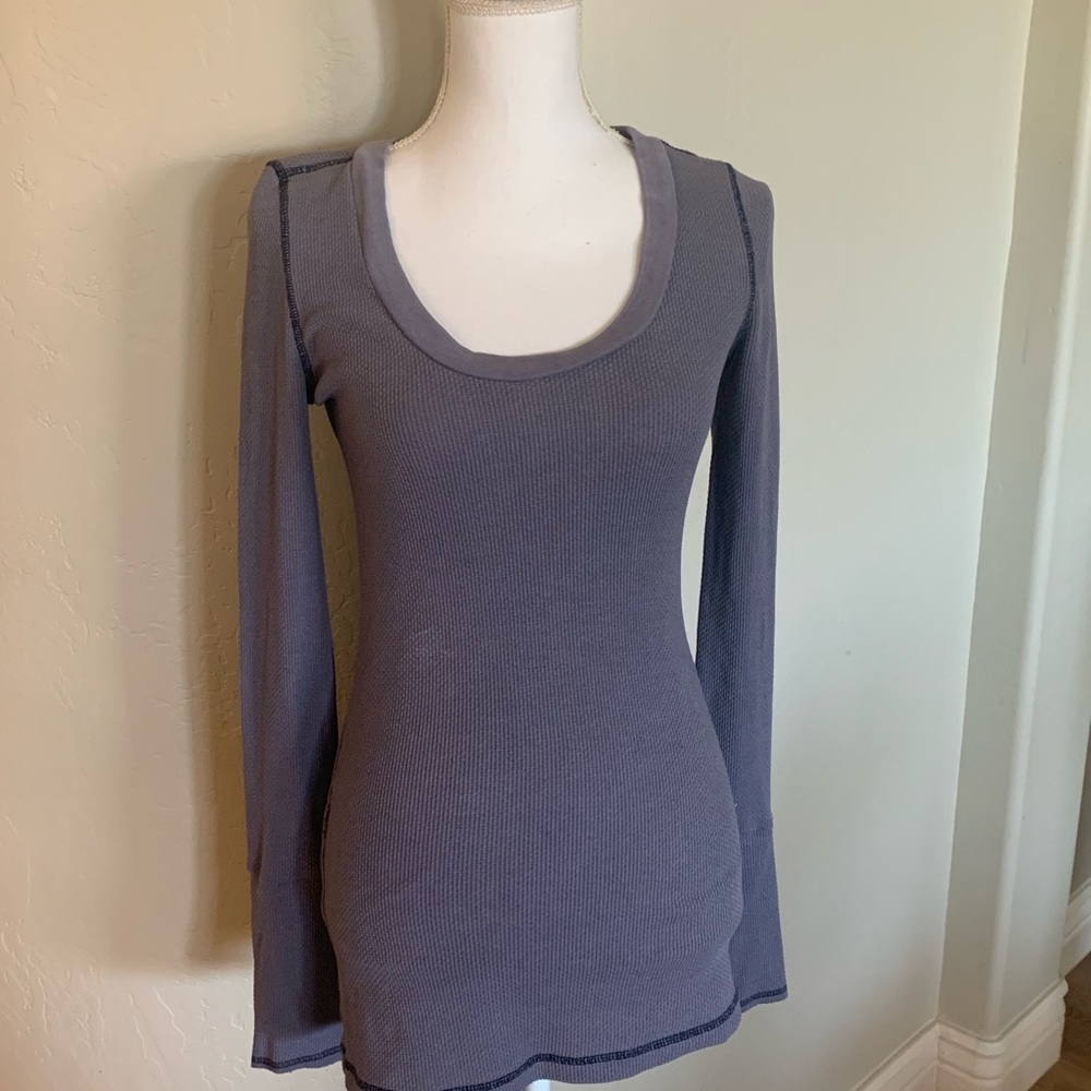 free people motor cuff thermal top